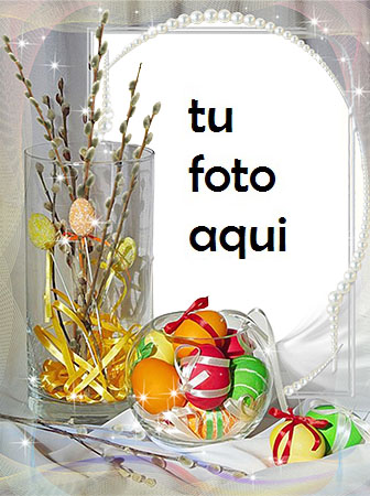 Con Los Huevos De Pascua Marco Para Foto - Con Los Huevos De Pascua Marco Para Foto
