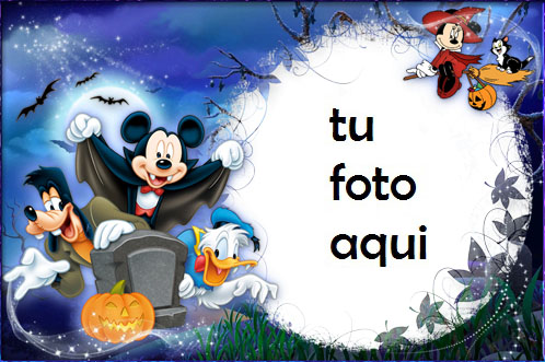 Halloween Con Mickey Y Sus Amigos Marco Para Foto - Halloween Con Mickey Y Sus Amigos Marco Para Foto