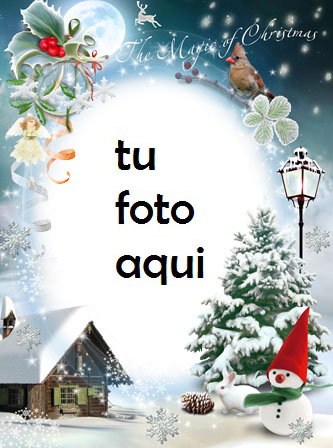 La Magia De La Navidad Marco Para Foto - La Magia De La Navidad Marco Para Foto