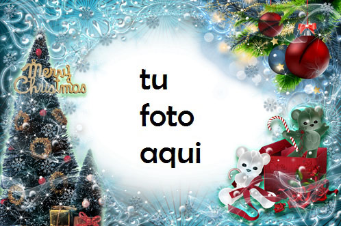 navidad marcos regalos bajo el árbol de navidad marco para foto - navidad marcos regalos bajo el árbol de navidad marco para foto