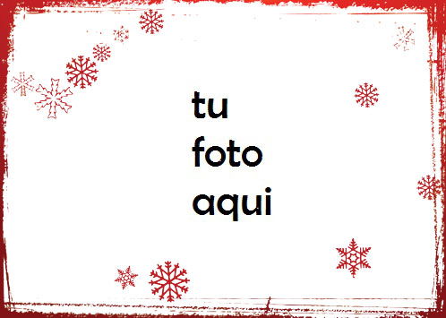 Marco Para Foto Copos De Nieve Roja Amor Marcos - Marco Para Foto Copos De Nieve Roja Amor Marcos