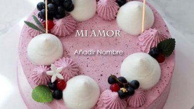 escribir nombre en pastel de cumpleanos romantico modelo 390x220 - escribir nombre en pastel de cumpleaños romántico